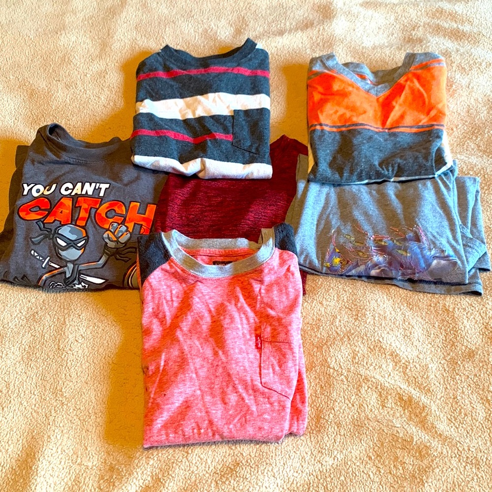Levi’s, Champion, WonderNation, misc Yth boys short sleeve T-shirt’s Sz M, 7/8.